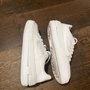 Nike AirForce platform sneakers